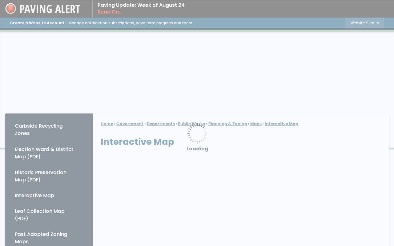Westfield residents directory interactive map entry point