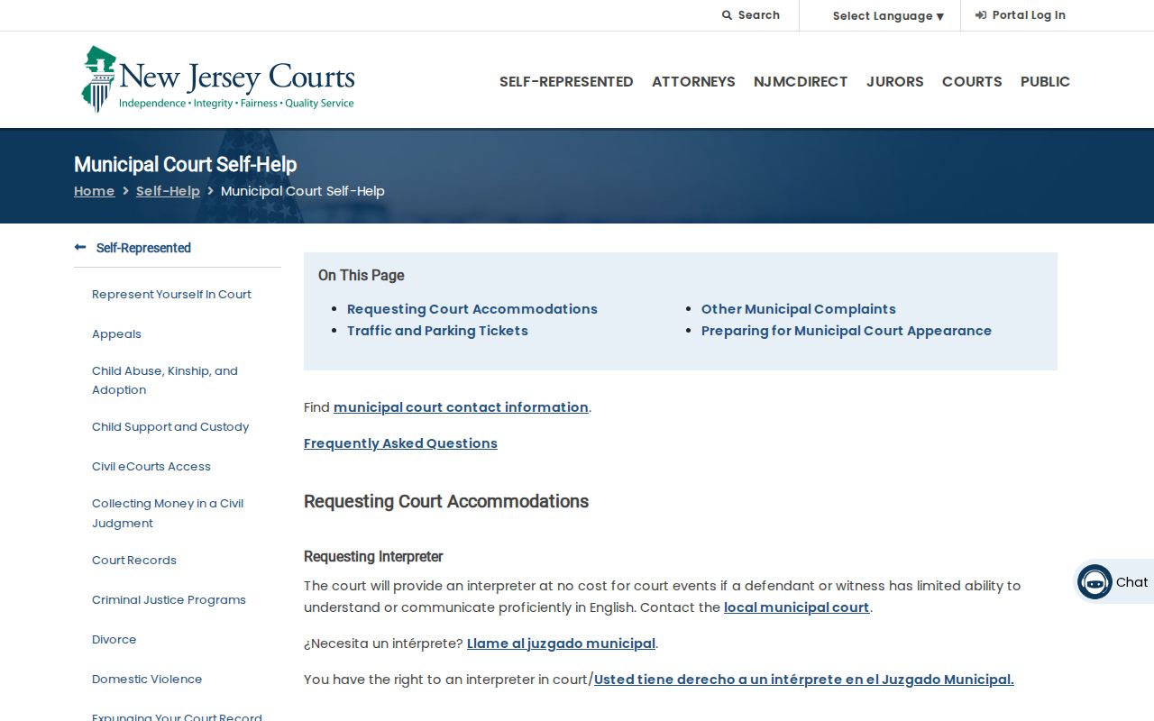 Westfield resident lookup using New Jersey municipal court guidance